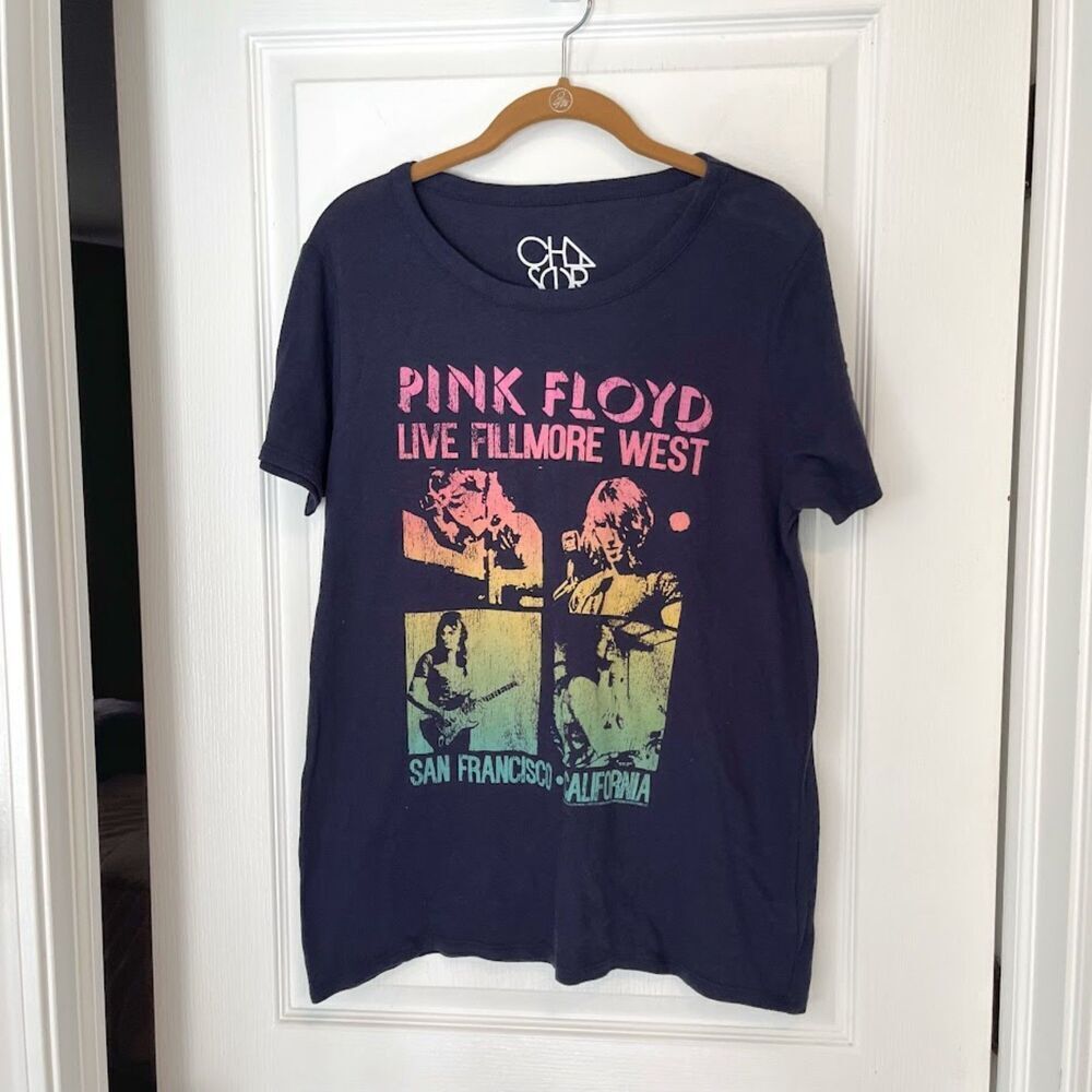 Chaser NWT Pink Floyd Live Fillmore West Crew Short Sleeve 100% Cotton T Shirt - Picture 6 of 9
